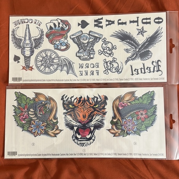 Bundle of Temporary Tattoos Great for Halloween - Picture 5 of 5